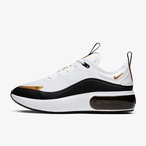 Nike womens  Air Max Dia AQ4312-107 White/Metallic Gold/Pure Platinum/Black Sz 9